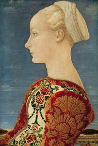 Ritratto di profilo di una giovane donna